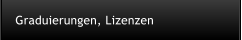 Graduierungen, Lizenzen